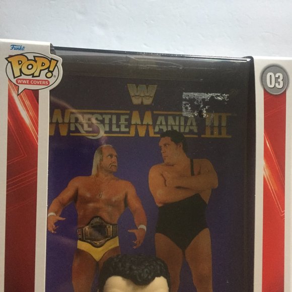 NEW WWE Cover Hulk Hogan vs Andre Funko Pop Figures in 11'' Case #3 & #4 - Picture 8 of 12